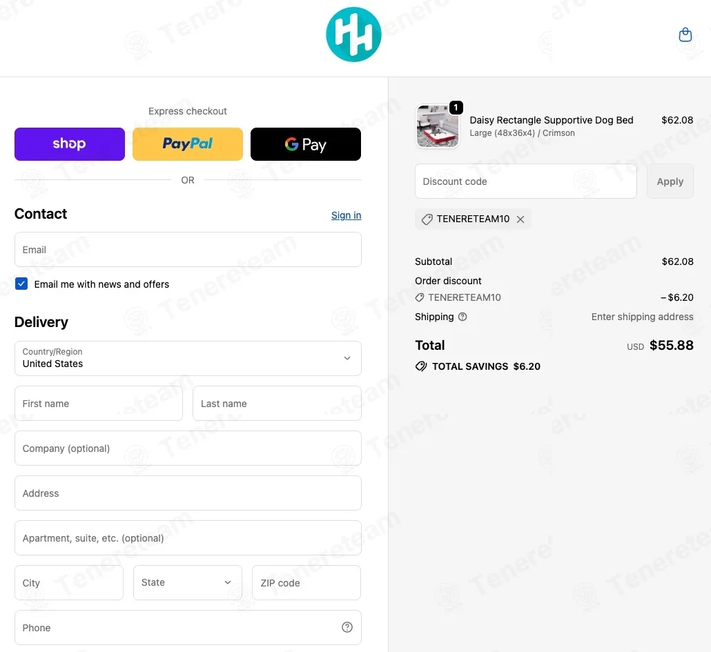 Happy Hounds Pet Products coupon code: 10% off with TENERETEAM10. Tested and valid as 17 hours ago.