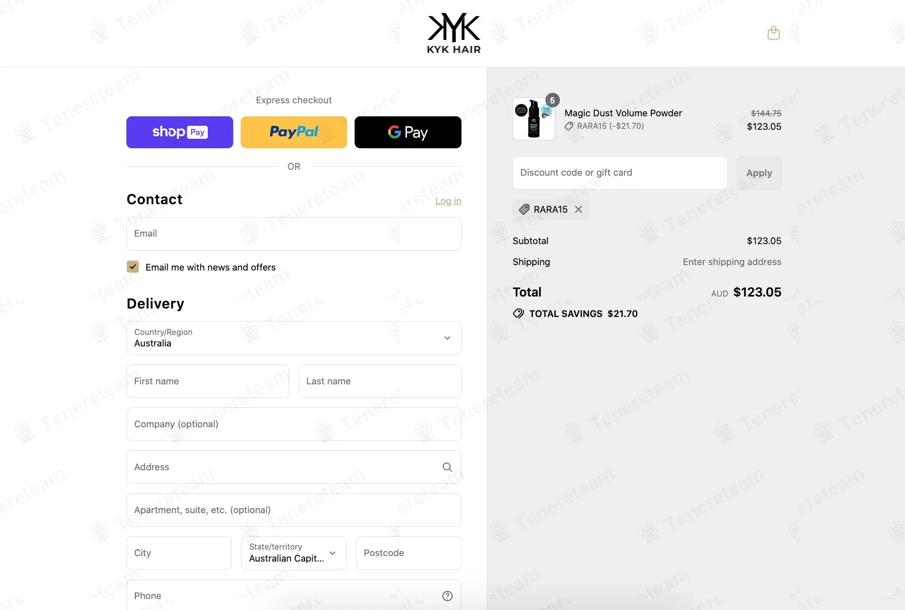 KYK Hair Care coupon code: 15% off with RARA15. Tested and valid as 7 months ago.