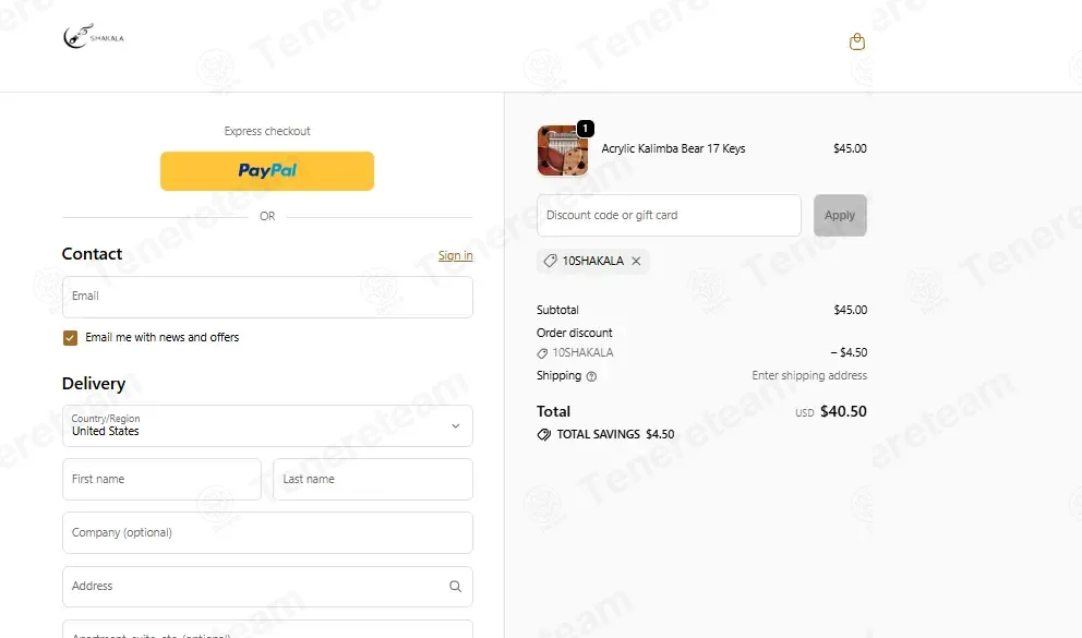 Go Kalimba coupon code: 10% off with 10SHAKALA. Tested and valid as 1 month ago.