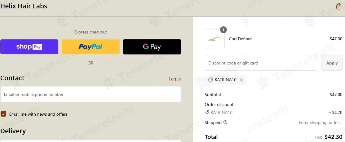 Helix Hair Labs coupon code: 10% off with KATRINA10. Tested and valid as 1 year ago.