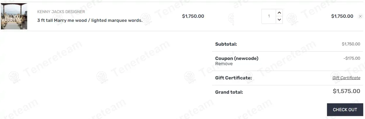 Kenny Jacks apply coupon code