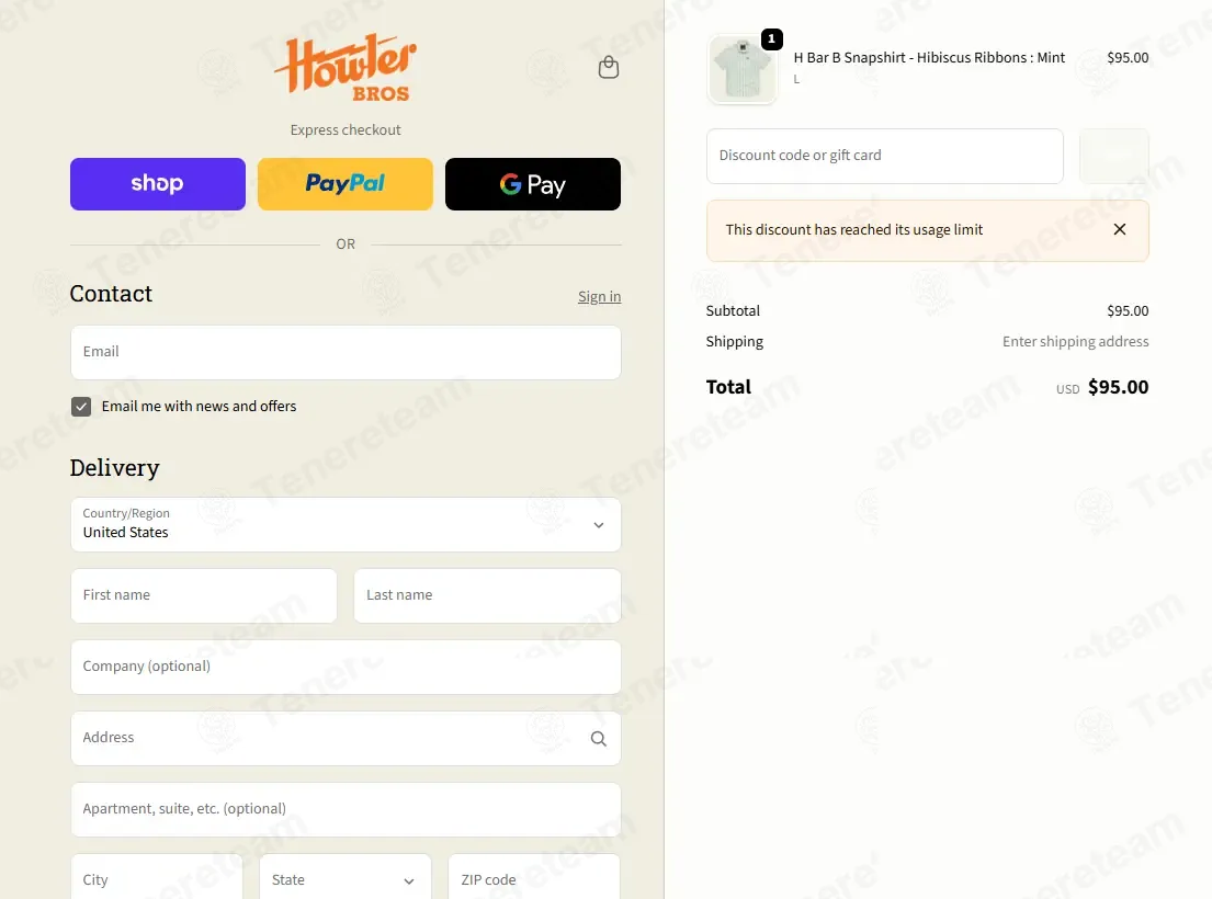 Howler Brothers coupon code: 15% off with WKD-2TJN. Tested and valid as 3 weeks ago.