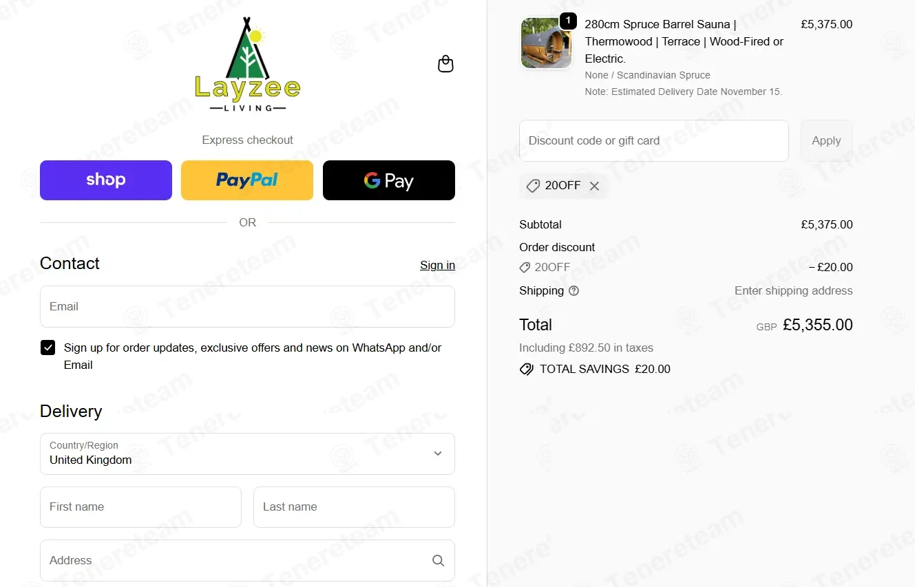 Layzee Living apply coupon code