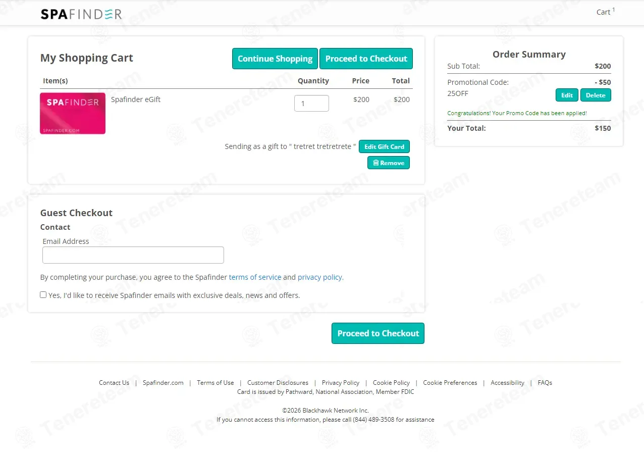 SpaFinder coupon code: 25% off with 25OFF. Tested and valid as 2 months ago.
