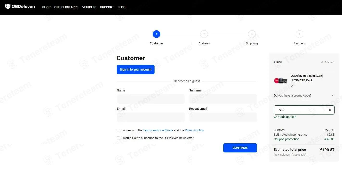 Obdeleven coupon code: 20% off with TVR. Tested and valid as 1 month ago.