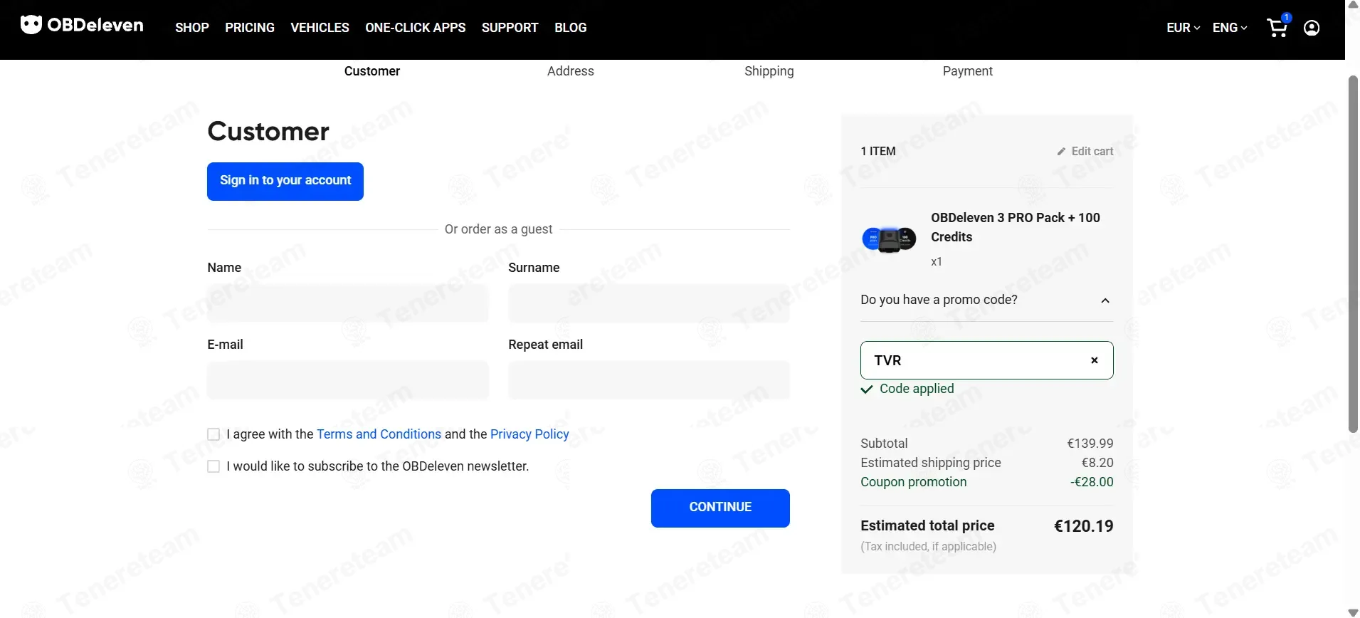 Obdeleven coupon code: 20% off with TVR. Tested and valid as 1 month ago.