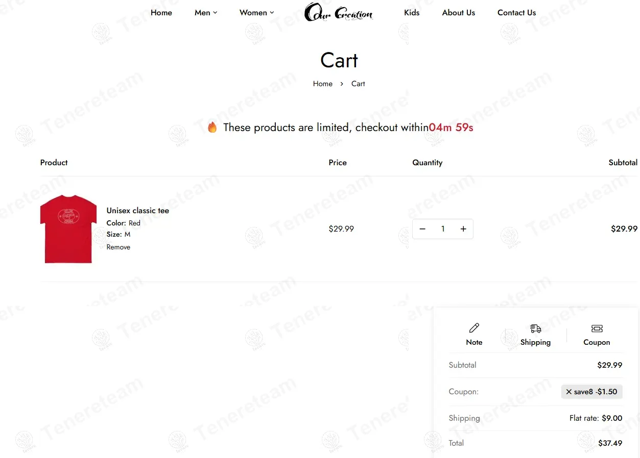 Our Creation Shop coupon code: 5% off with SAVE8. Tested and valid as 1 year ago.