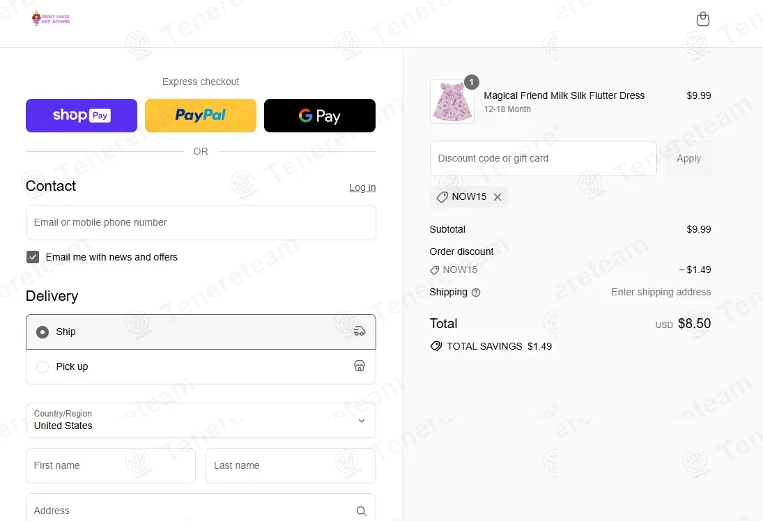Great Lakes Kids coupon code: 15% off with NOW15. Tested and valid as 9 months ago.