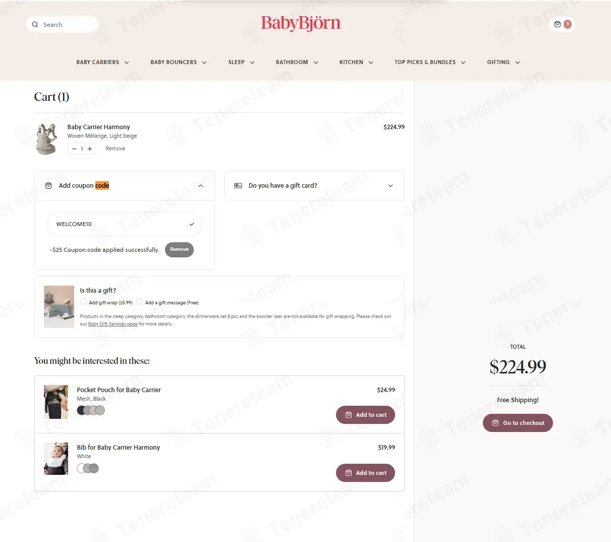BabyBjörn EU coupon code: 10% off with WELCOME10. Tested and valid as 1 week ago.