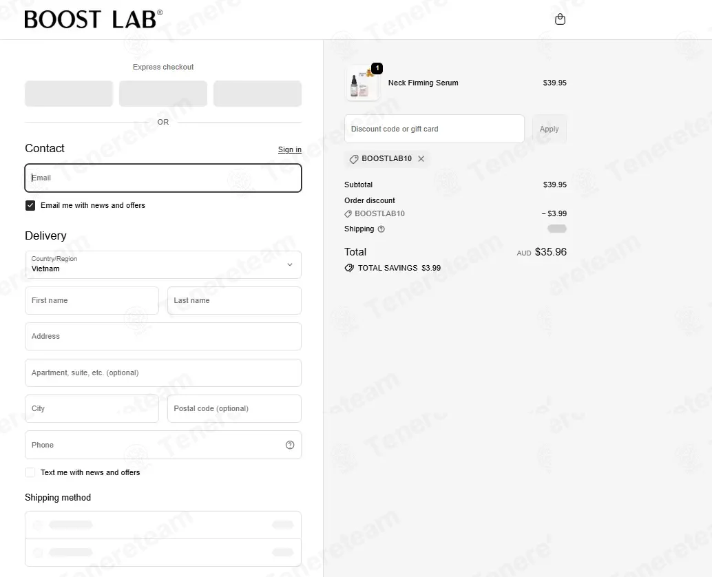 Boost Lab coupon code: 10% off with BOOSTLAB10. Tested and valid as 1 week ago.