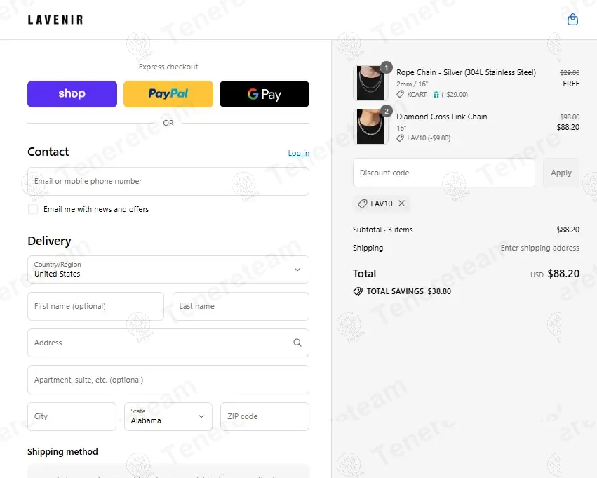 L’Avenir Jewelry coupon code: 10% off with LAV10. Tested and valid as 10 months ago.