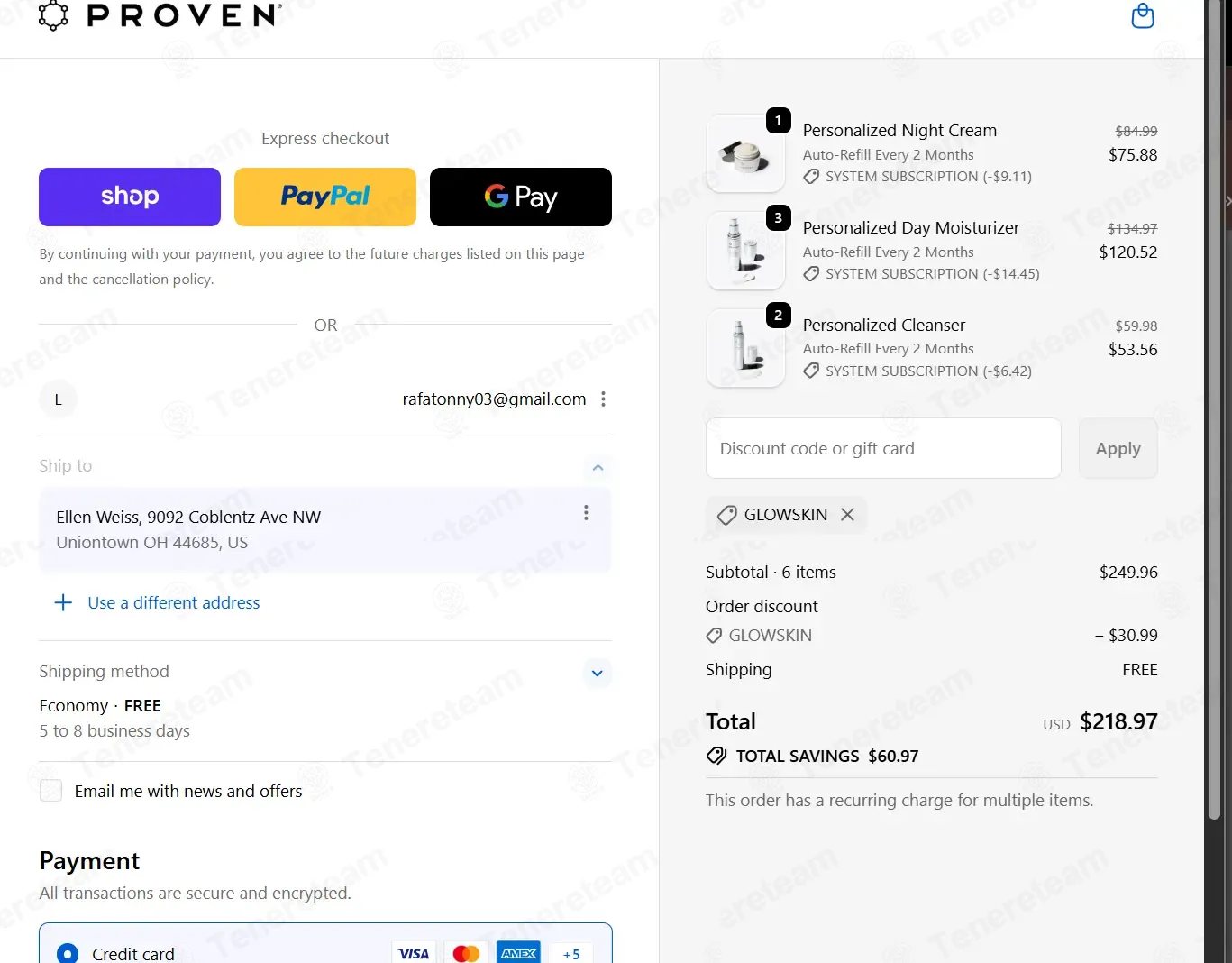 Proven Skincare coupon code: 50% off with GLOWSKIN. Tested and valid as 1 month ago.