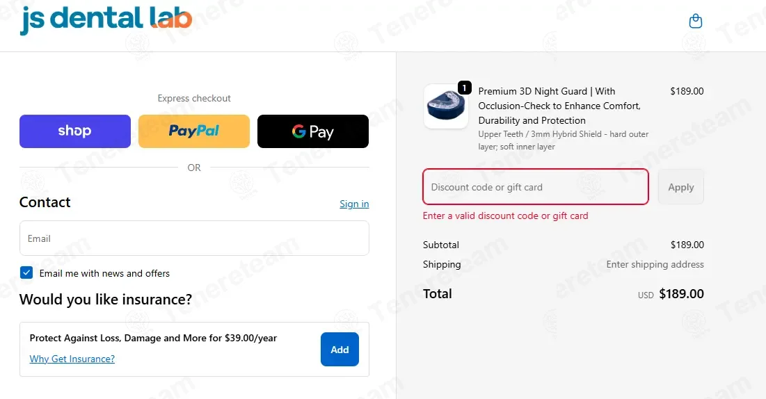 JS Dental Lab coupon code: 50% off with SPRING50. Tested and valid as 6 months ago.