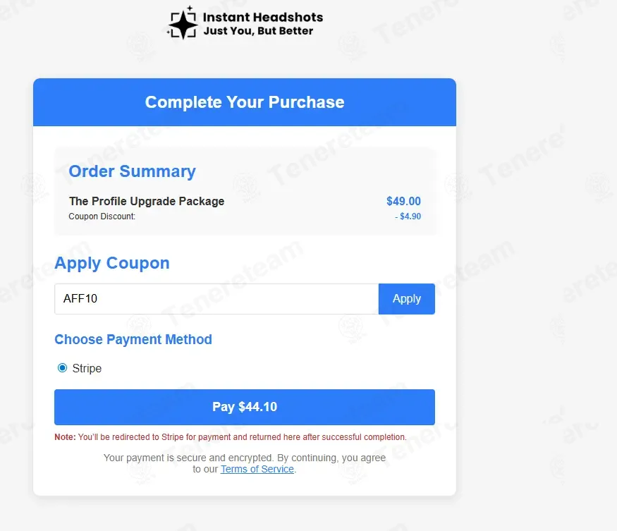 Instant Headshots AI coupon code: 10% off with AFF10. Tested and valid as 6 months ago.