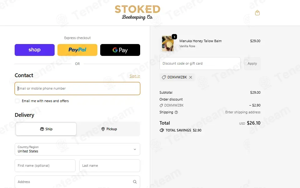 Stoked Beekeeping apply coupon code