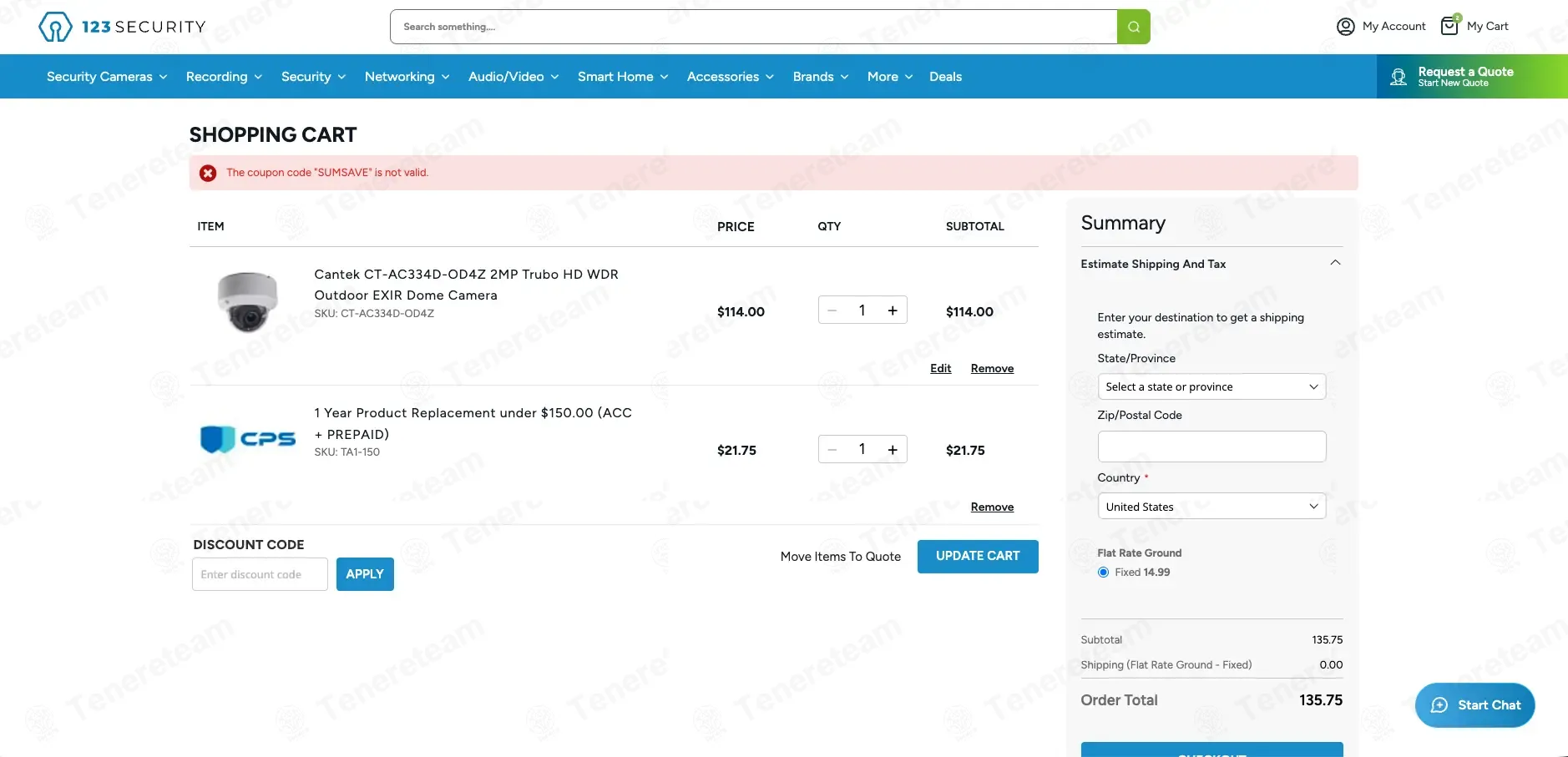 123 Security Products coupon code: $20 off with SUMSAVE. Tested and valid as 3 weeks ago.