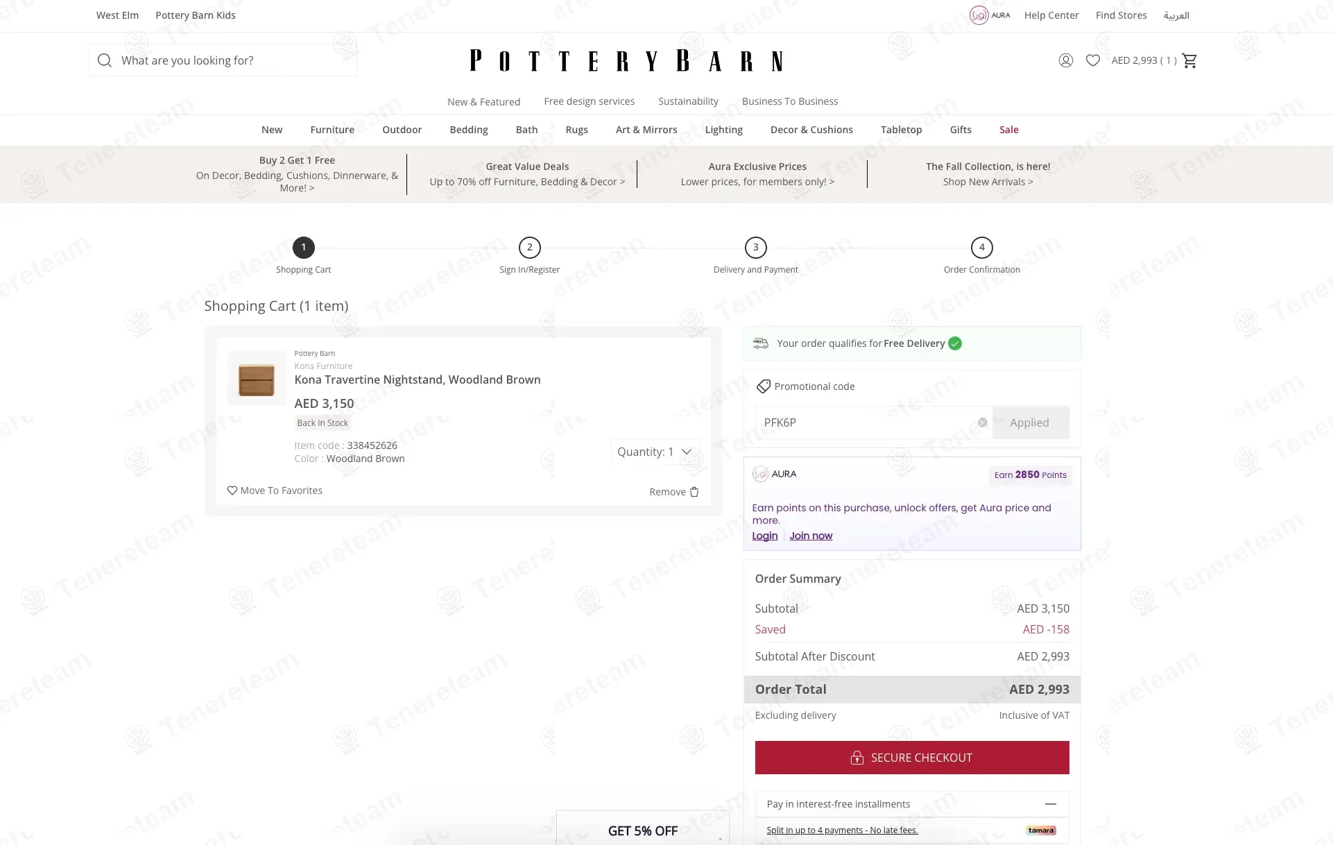 Pottery Barn AE coupon code: 5% off with PFK6P. Tested and valid as 9 months ago.