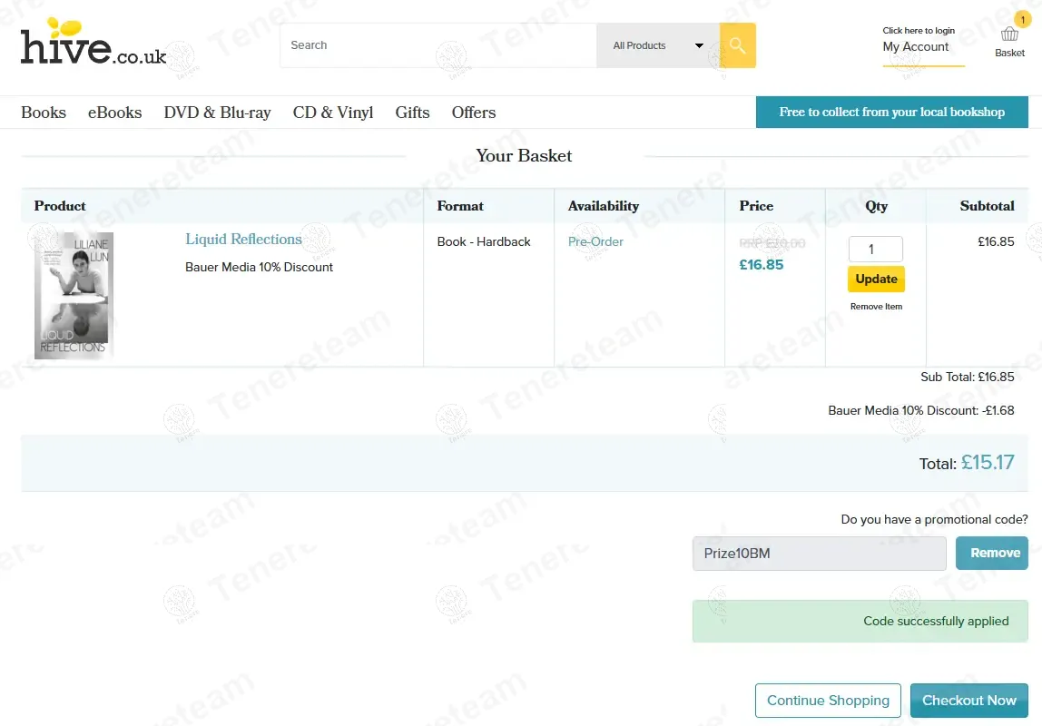 Hive UK coupon code: 10% off with PRIZE10BM. Tested and valid as 1 year ago.