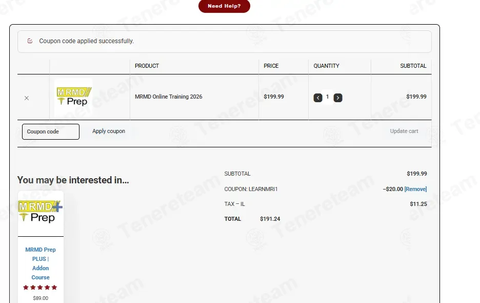 Rite Advantage coupon code: 10% off with LearnMRI1. Tested and valid as 1 month ago.