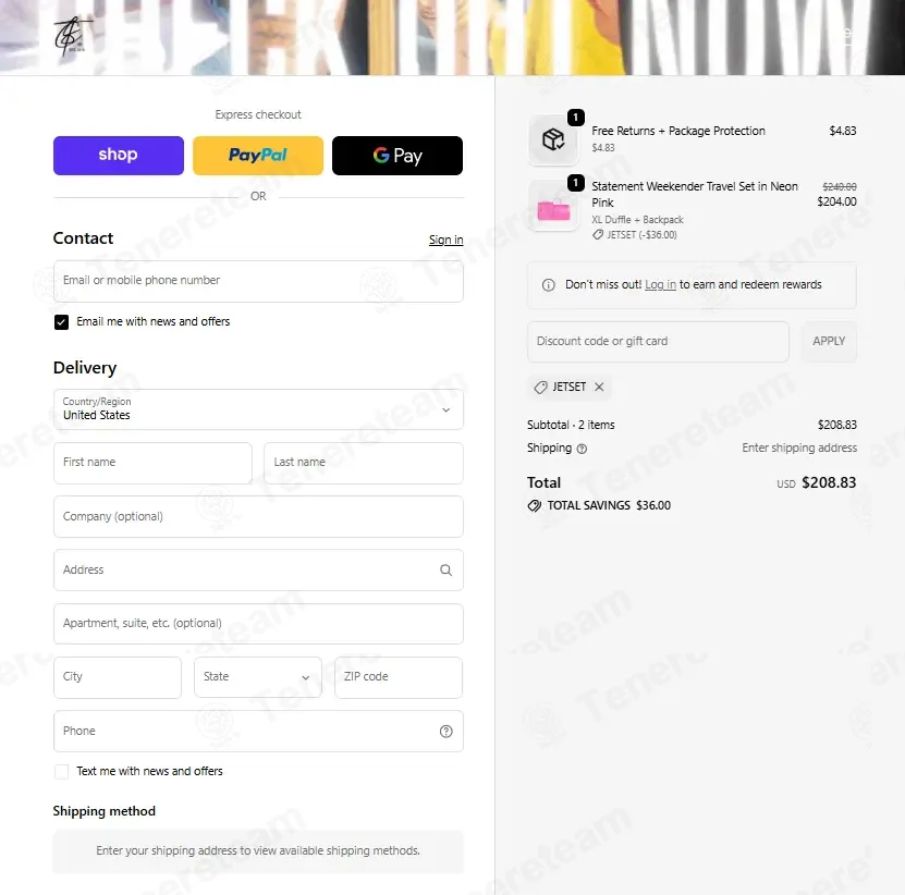 Tote Carry coupon code: 15% off with JETSET. Tested and valid as 6 days ago.
