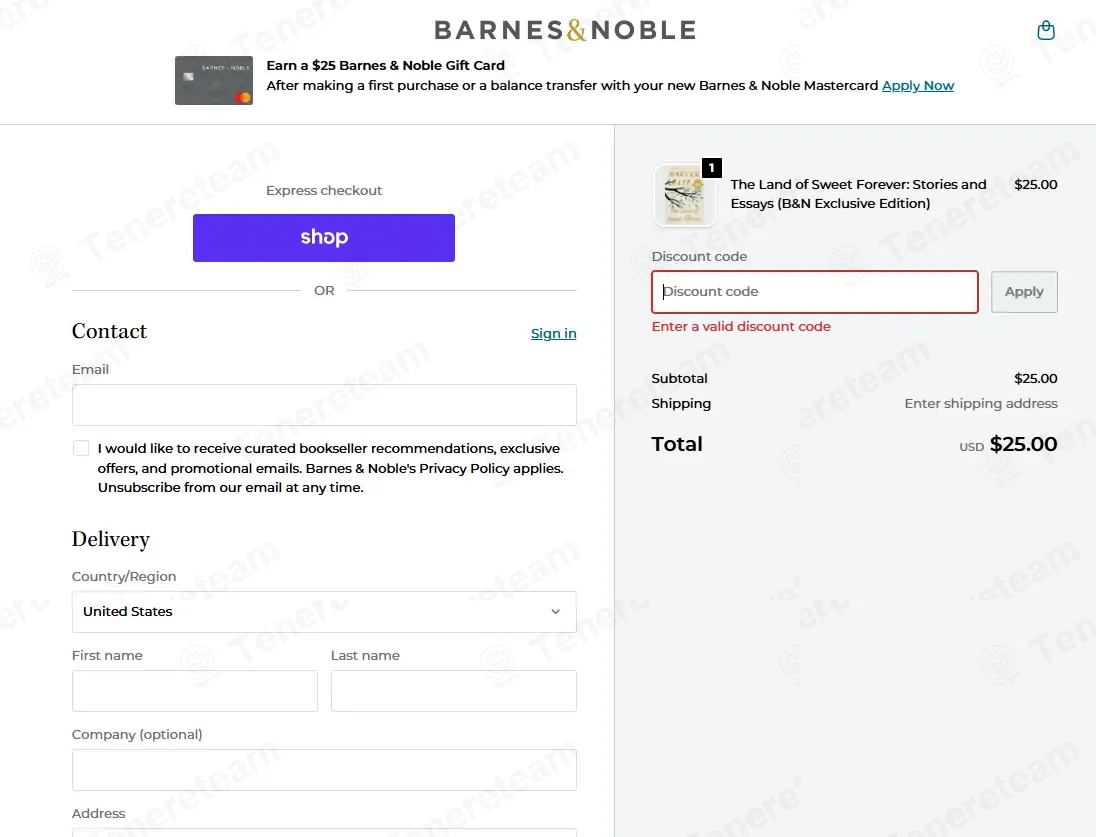 Barnes And Noble coupon code: Sale off with MEMAUDIO1499. Tested and valid as 3 weeks ago.