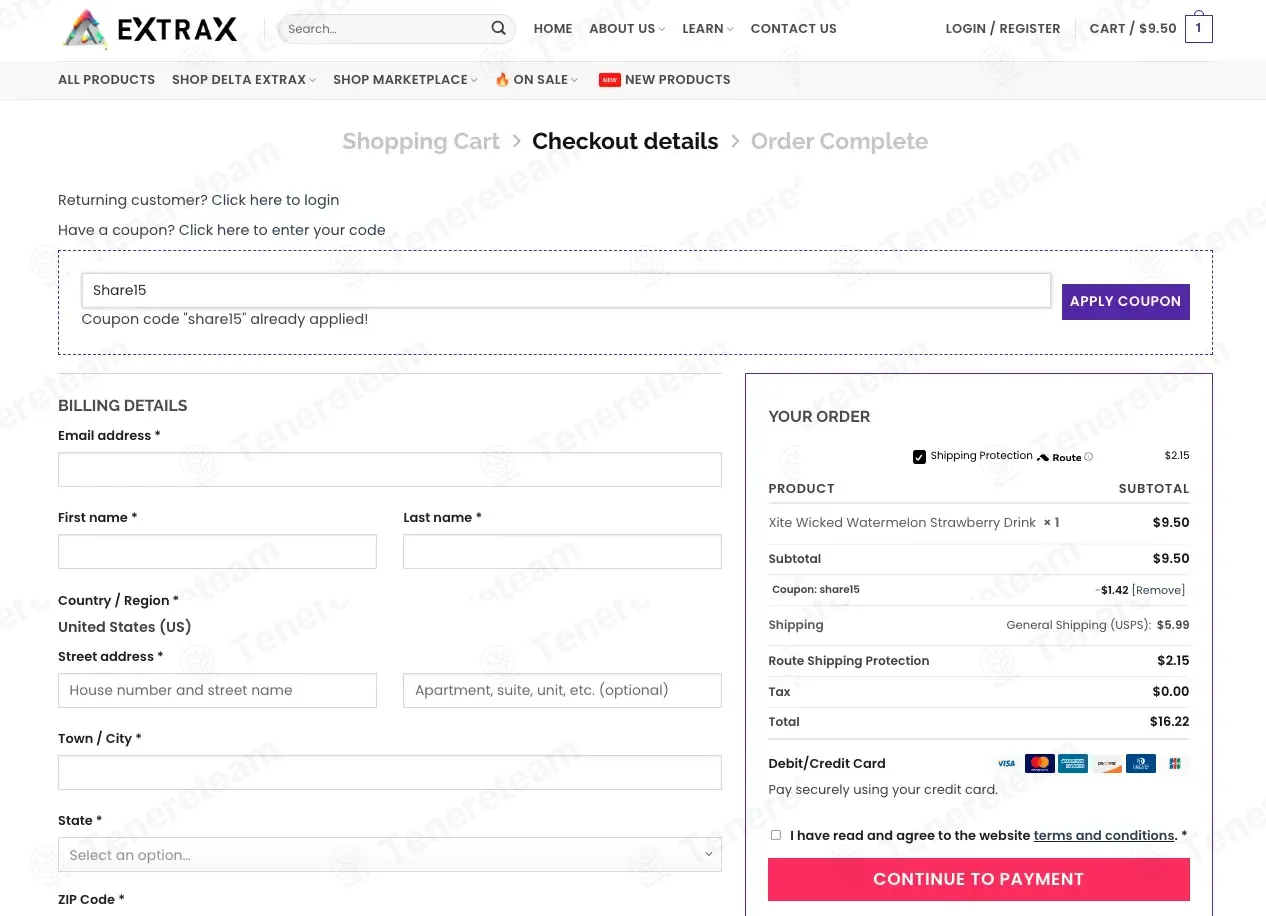Delta Extrax coupon code: 15% off with Share15. Tested and valid as 2 weeks ago.