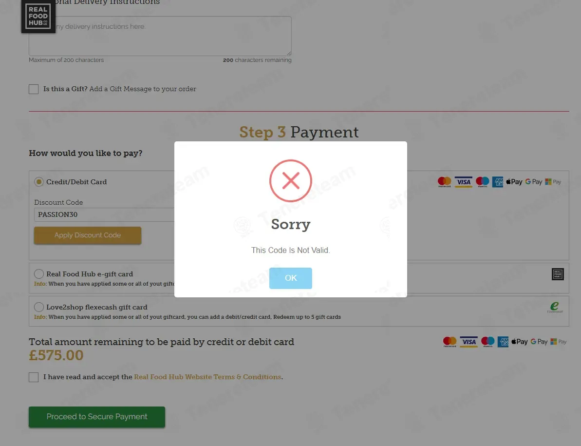 Real Food Hub coupon code: 30% off with PASSION30. Tested and valid as 2 months ago.