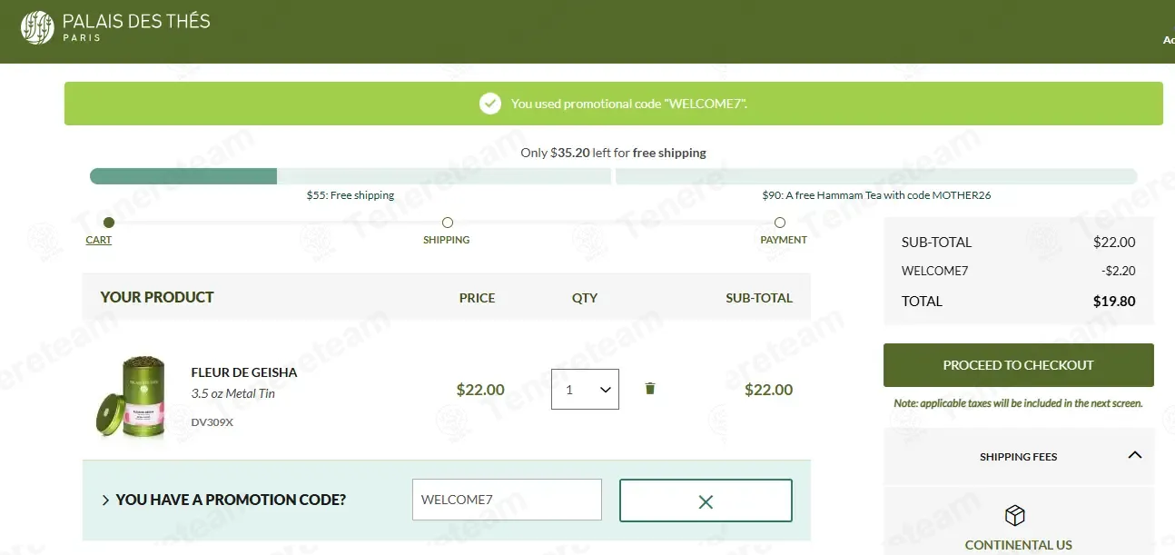 Palaisdesthes USA coupon code: 10% off with WELCOME7. Tested and valid as 3 months ago.