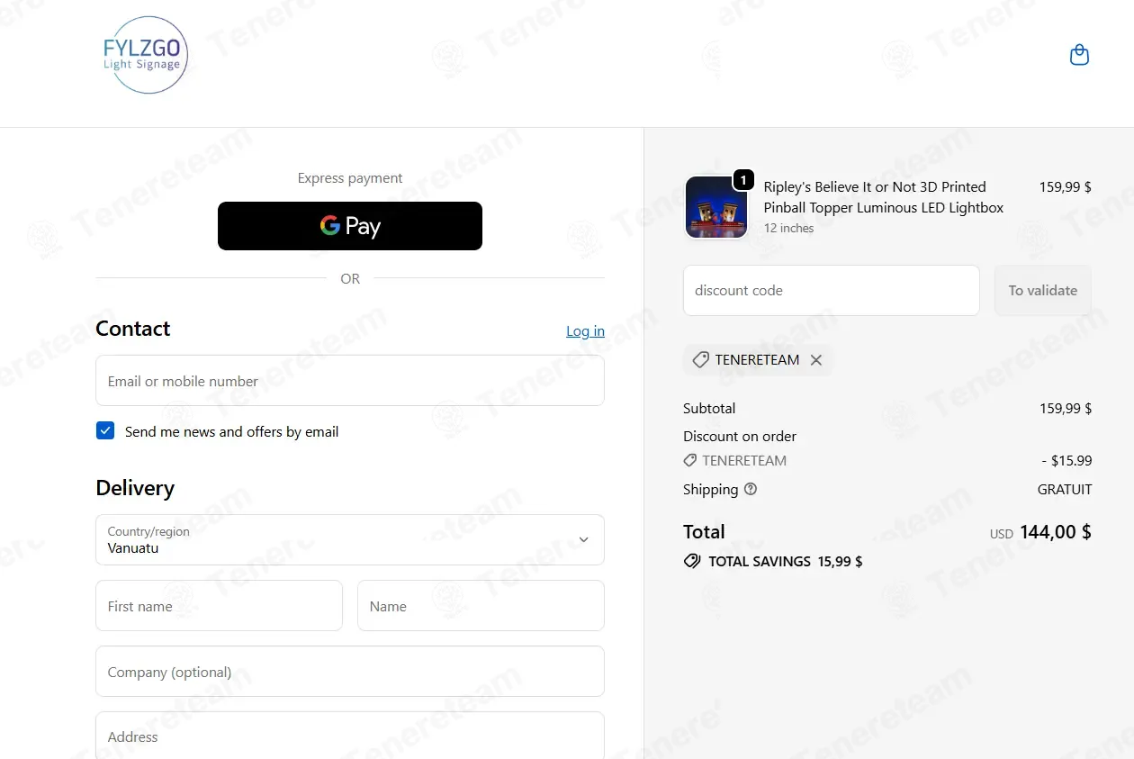 LZGO SIGNS coupon code: 10% off with TENERETEAM. Tested and valid as 3 weeks ago.