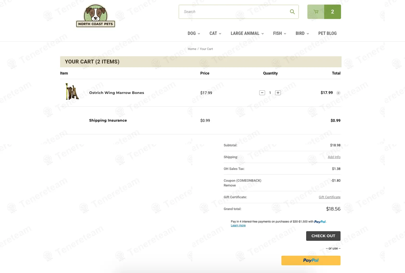 North Coast Pets coupon code: 10% off with COMEONBACK. Tested and valid as 3 weeks ago.