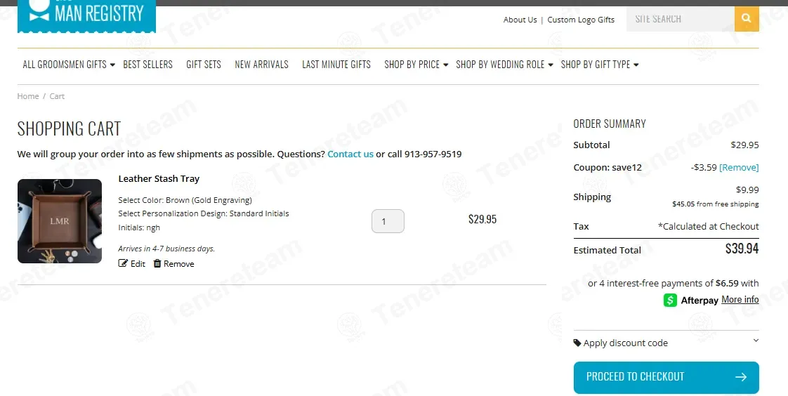 The Man Registry coupon code verified as working at checkout