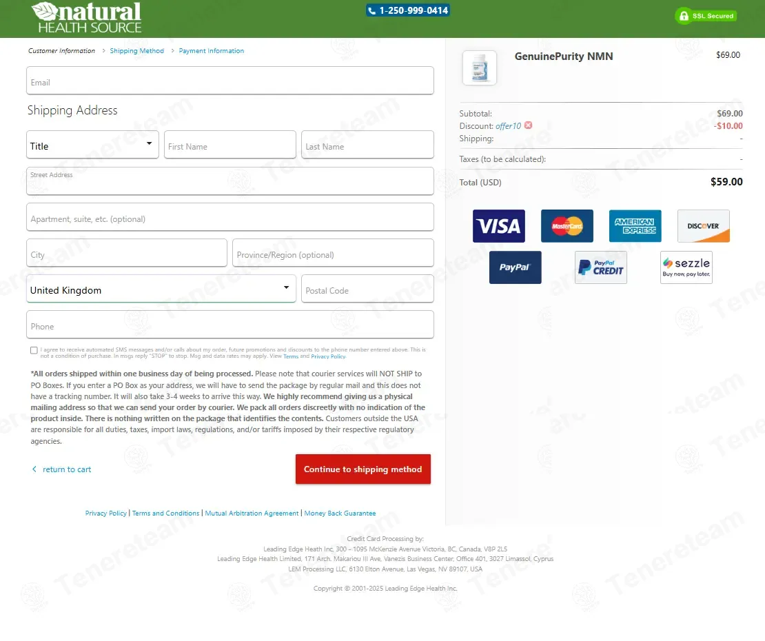 Natural Health Source coupon code: $10 off with OFFER10. Tested and valid as 1 month ago.