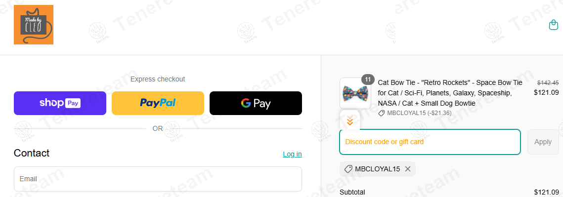 Made By Cleo coupon code verified as working at checkout