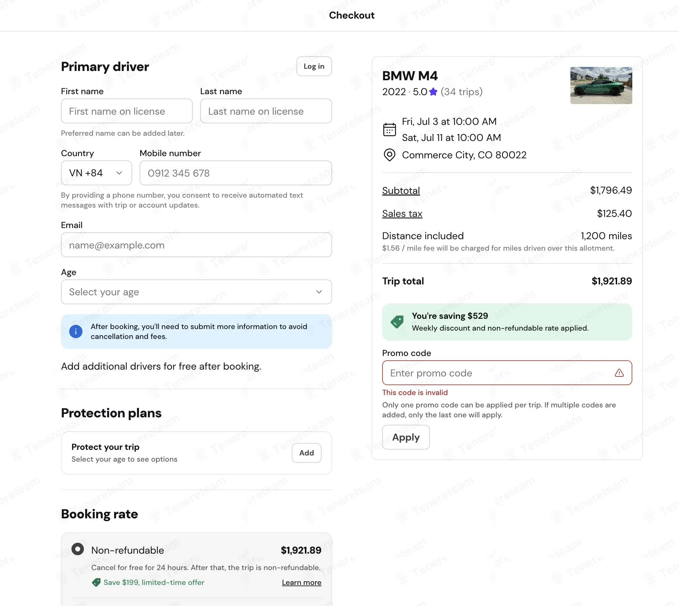 Turo.com apply coupon code