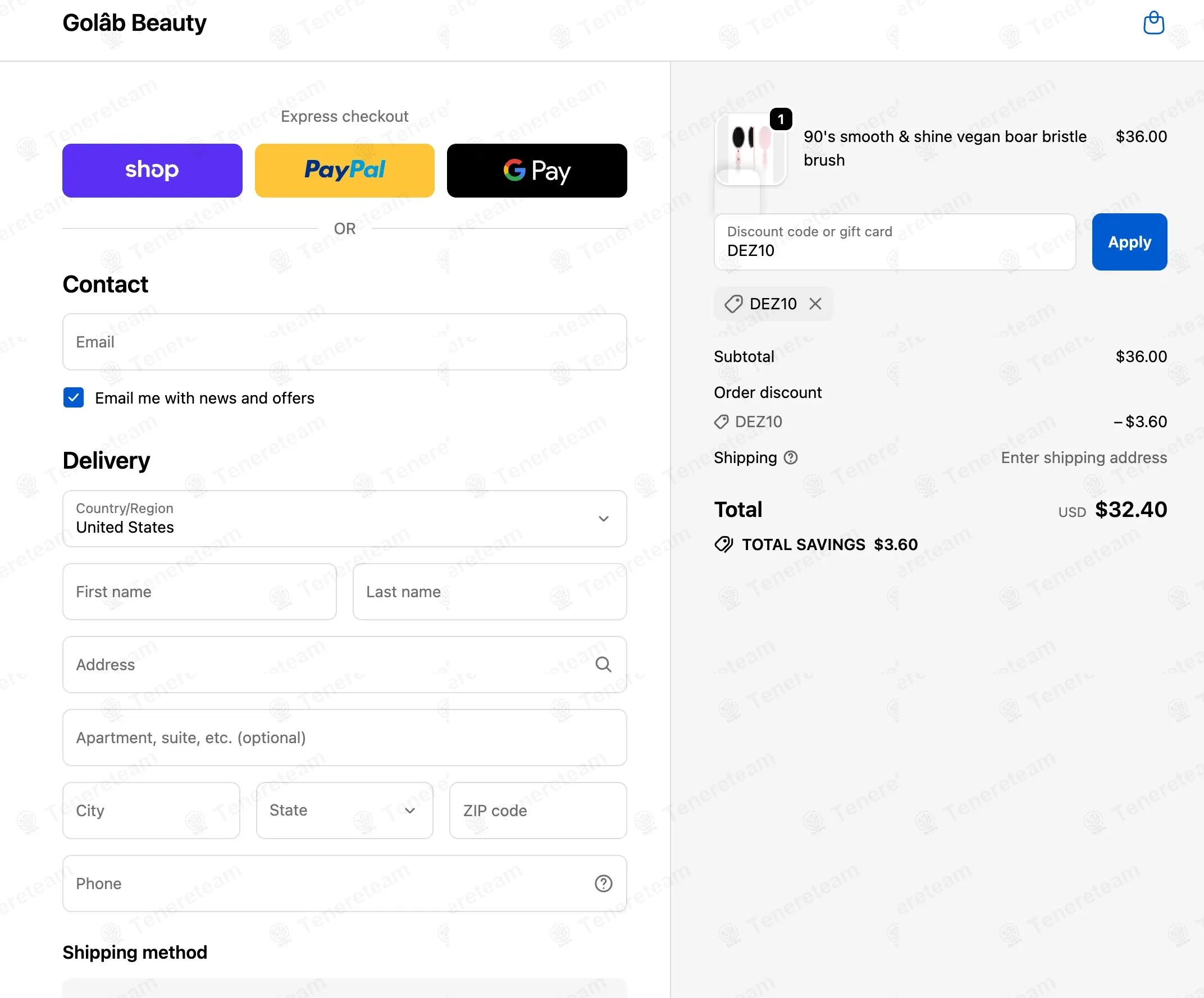 Golab Beauty coupon code: 10% off with DEZ10. Tested and valid as 9 months ago.