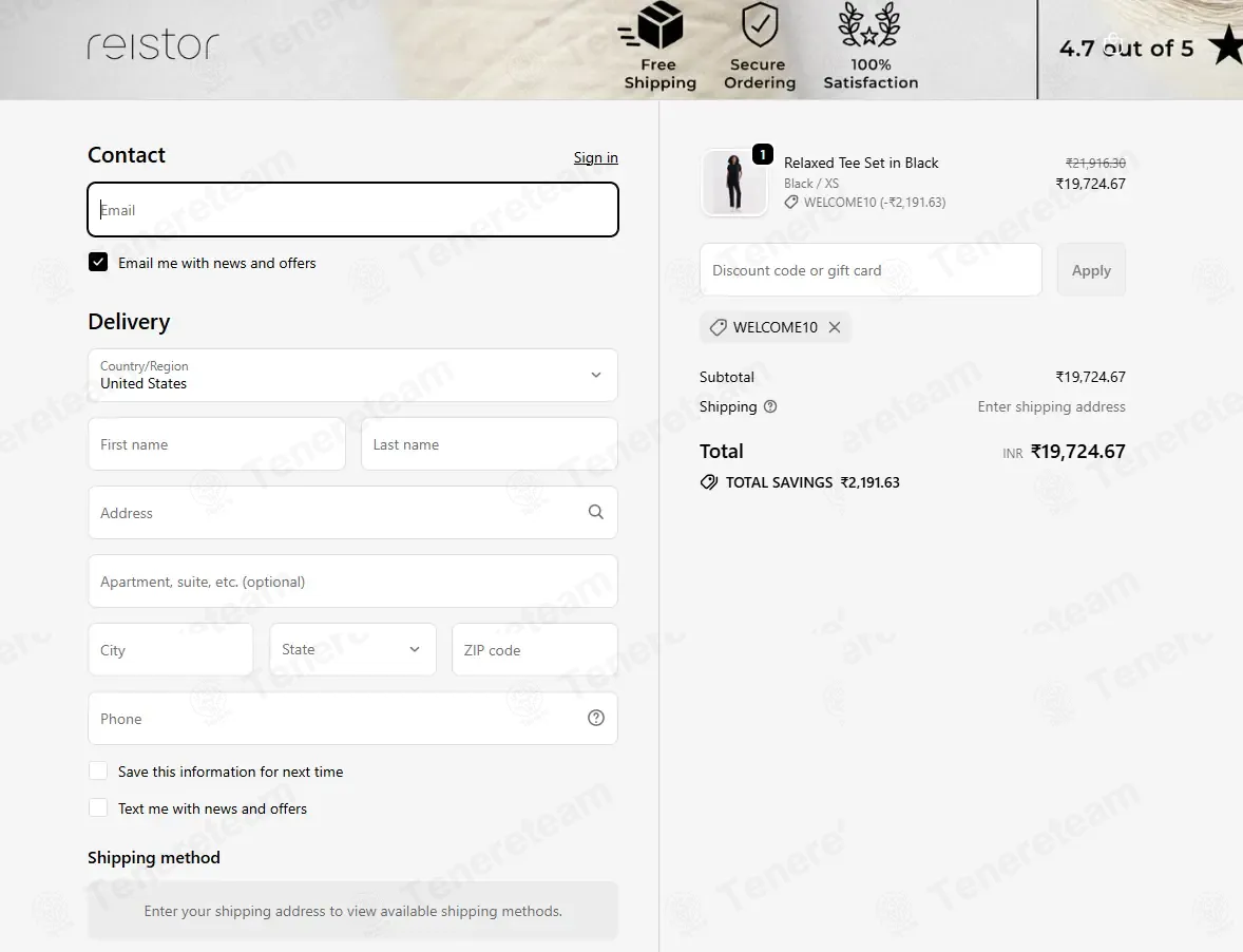 Reistor coupon code: 10% off with Welcome10. Tested and valid as 2 weeks ago.