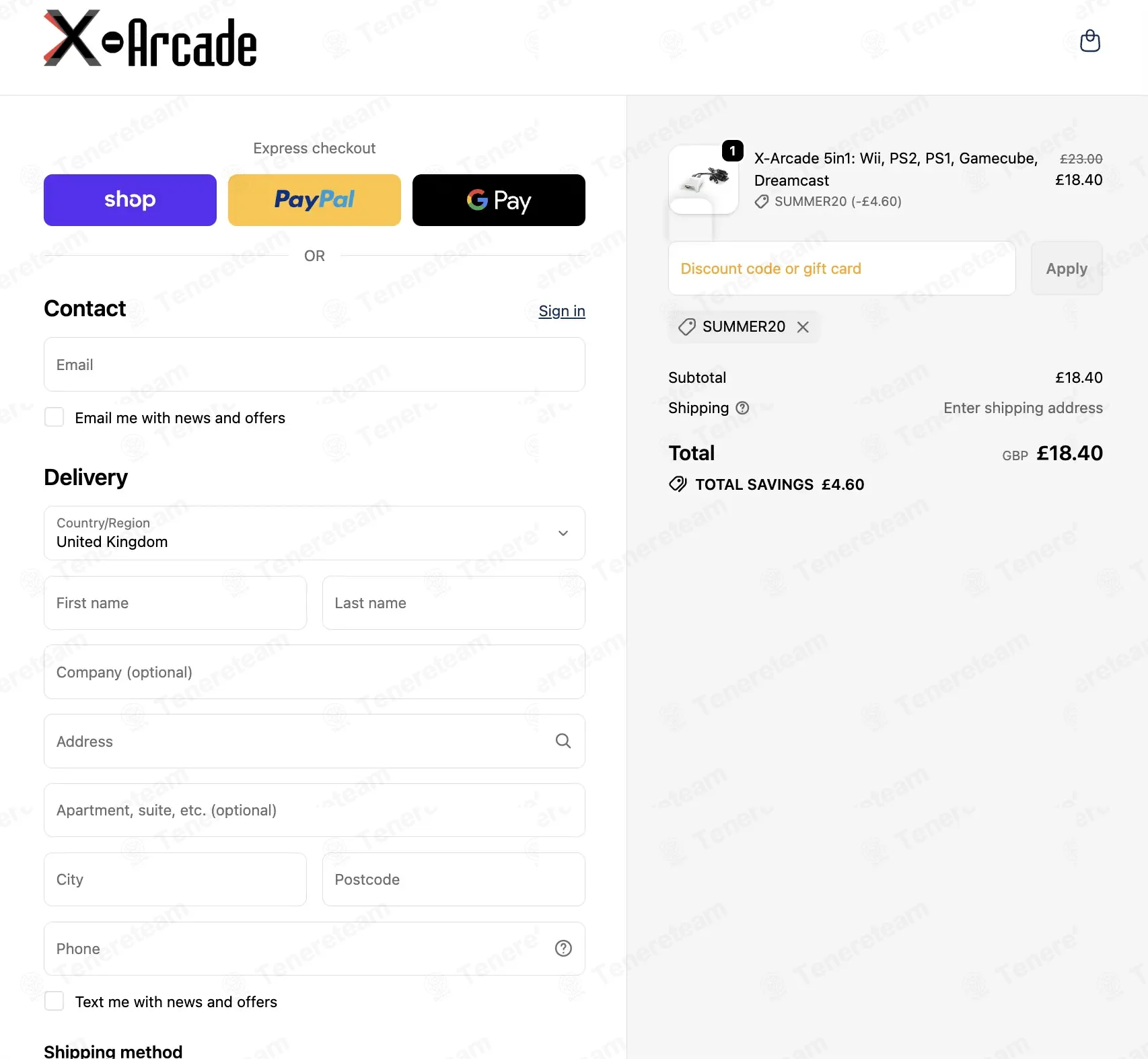 X-Arcade coupon code: 20% off with SUMMER20. Tested and valid as 2 months ago.