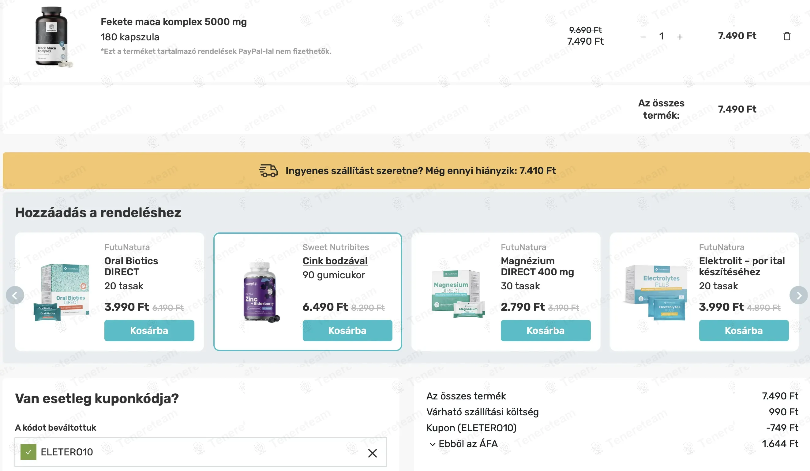 Futunatura HU coupon code: 10% off with ELETERO10. Tested and valid as 1 year ago.