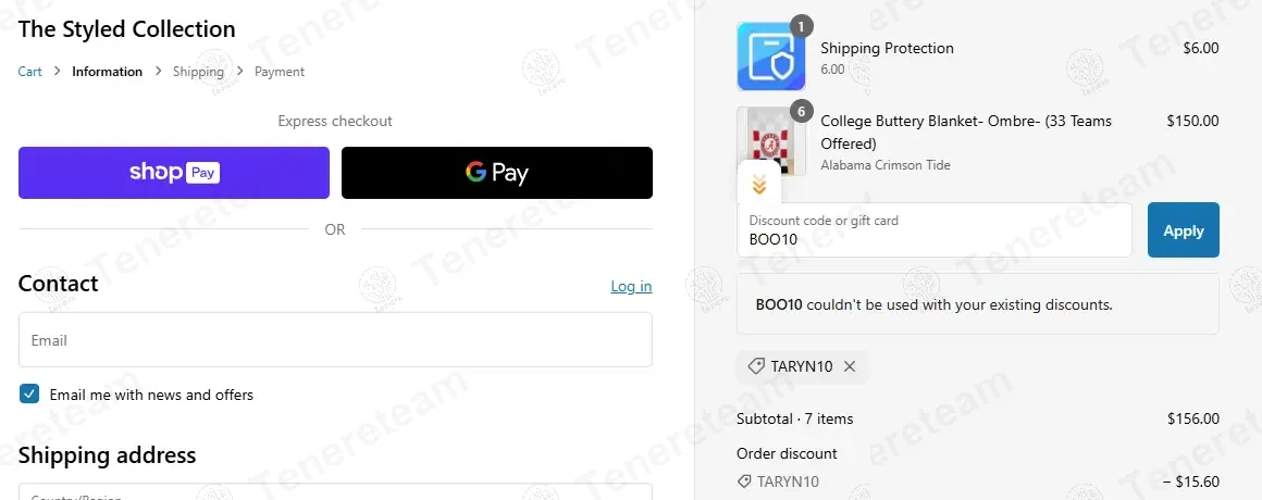 The Styled Collection coupon code: 10% off with TARYN10. Tested and valid as 1 year ago.