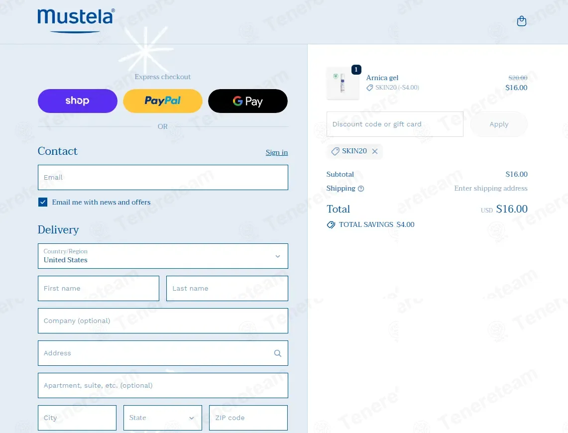 Mustela apply coupon code