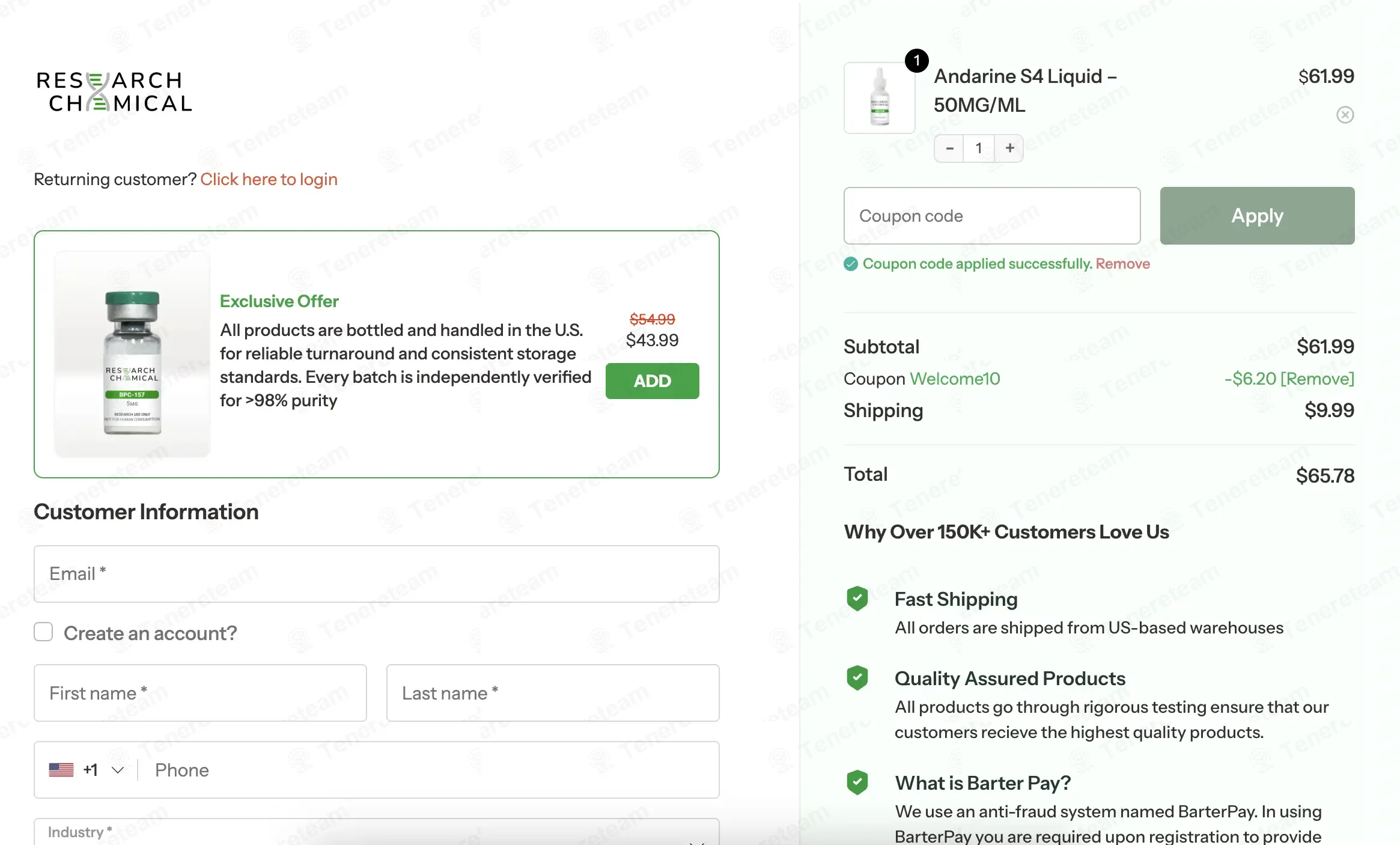 75% OFF Research Chemical Coupon Codes