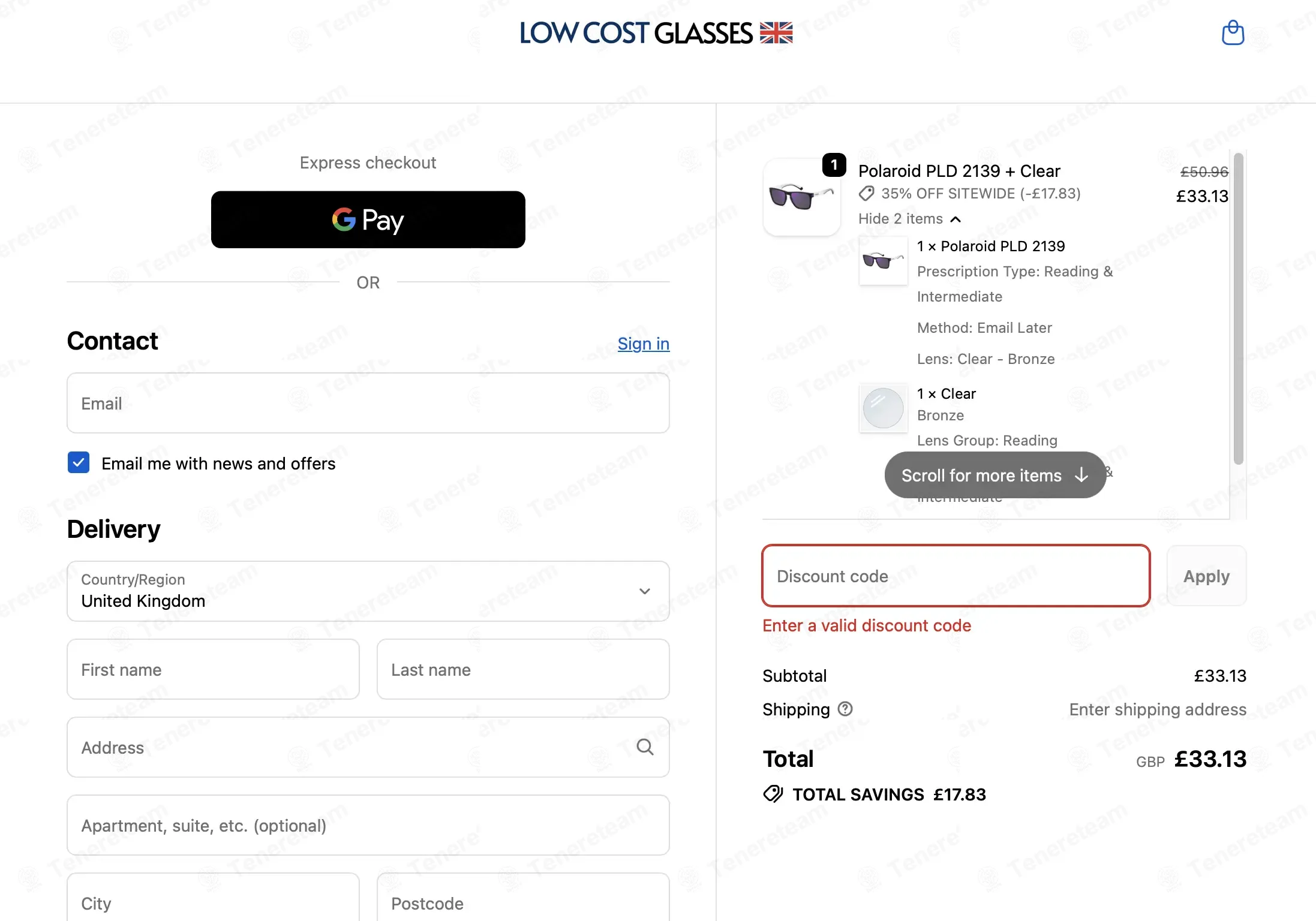 Low Cost Glasses UK coupon code: 45% off with 45DEC. Tested and valid as 4 months ago.