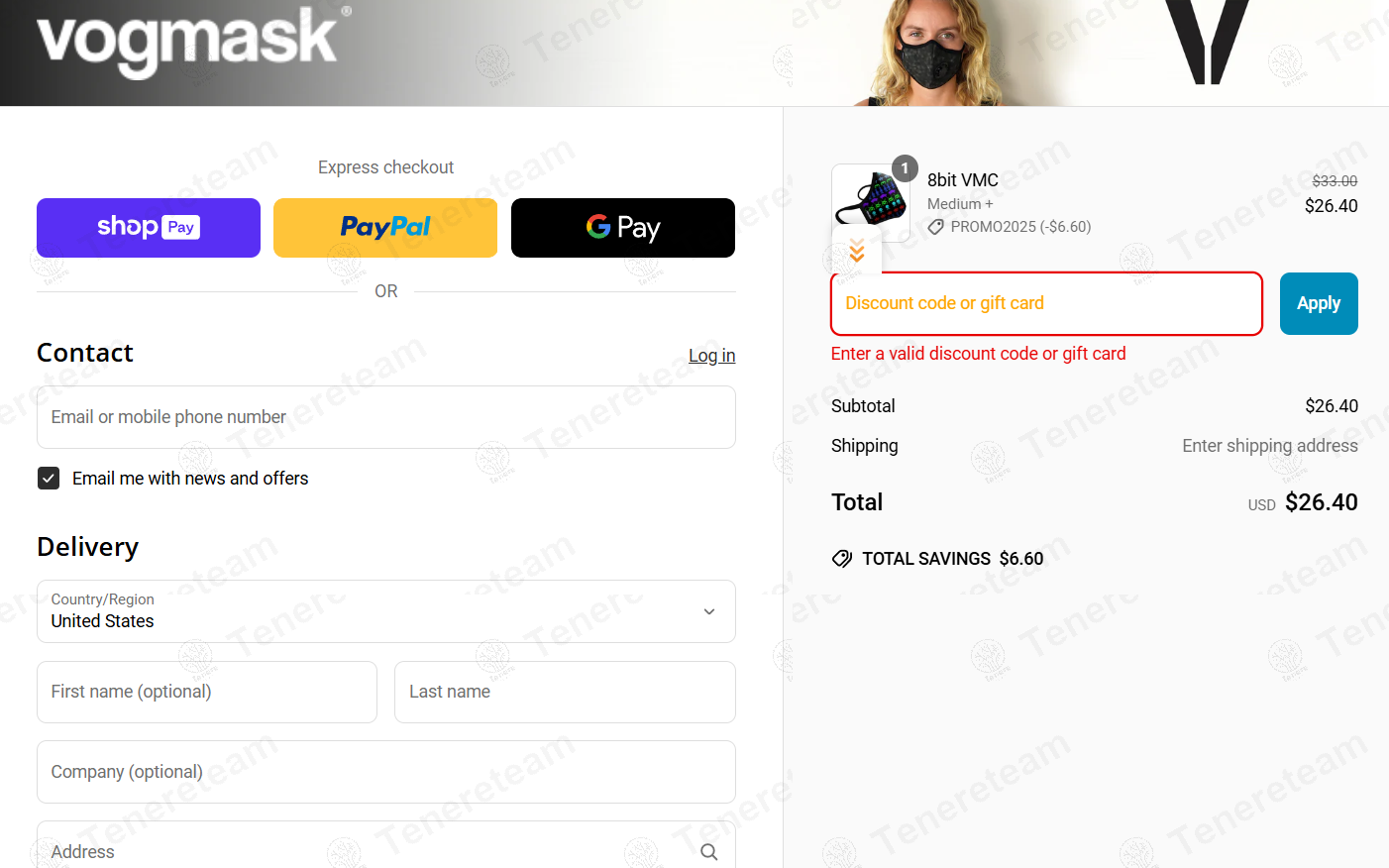 Vogmask coupon code: 20% off with PROMO2025. Tested and valid as 1 year ago.