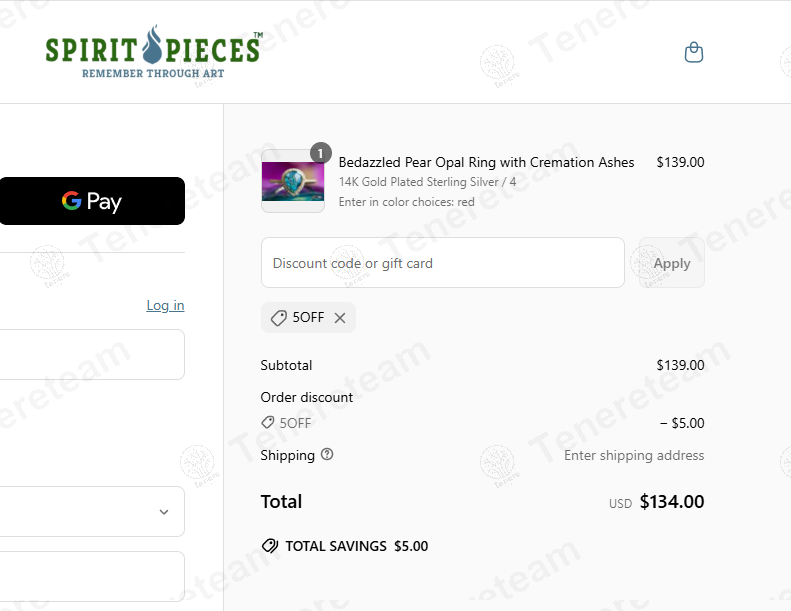 Spirit Pieces coupon code: $5 off with NEXT5. Tested and valid as 8 months ago.