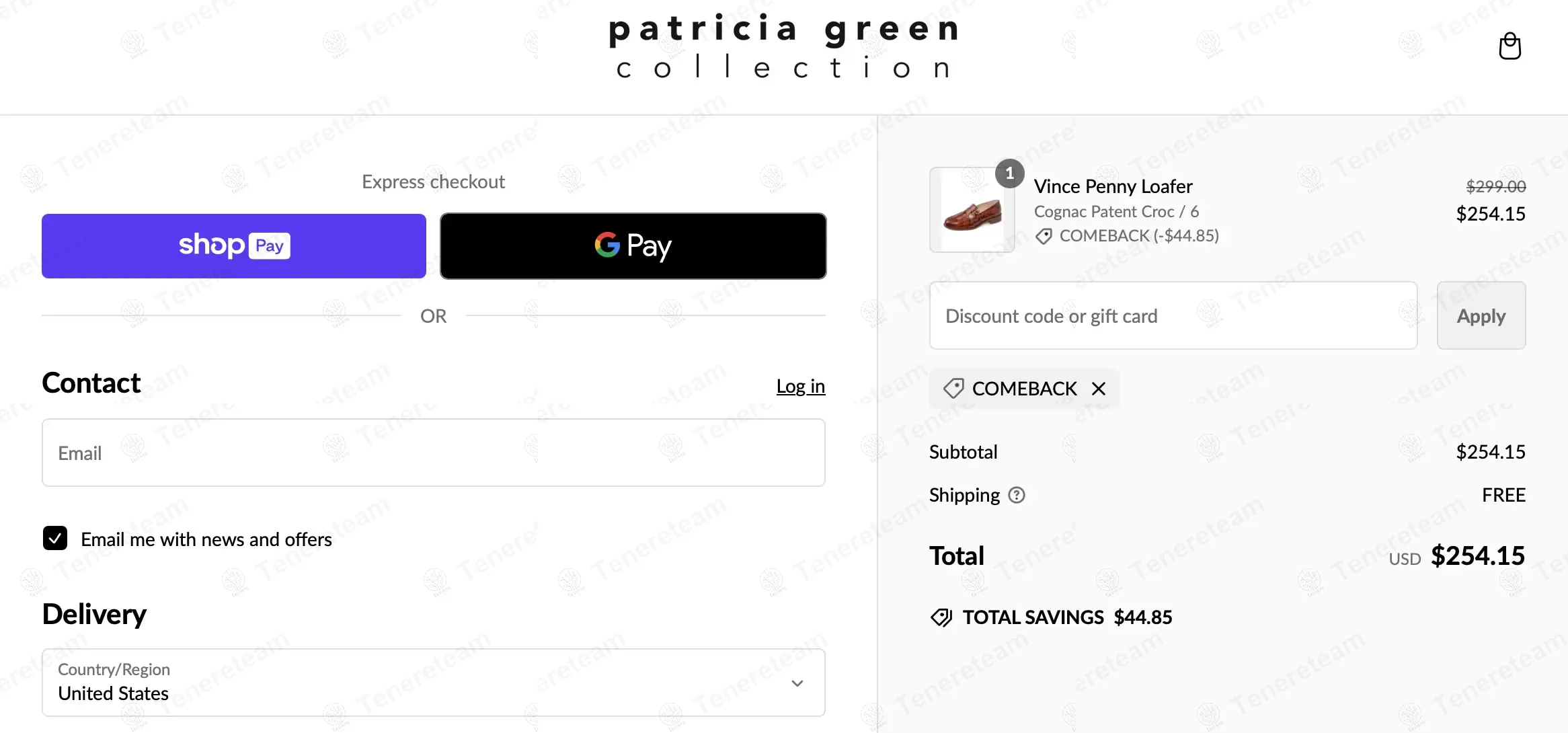 Patricia Green Collection coupon code: 15% off with comeback. Tested and valid as 1 year ago.