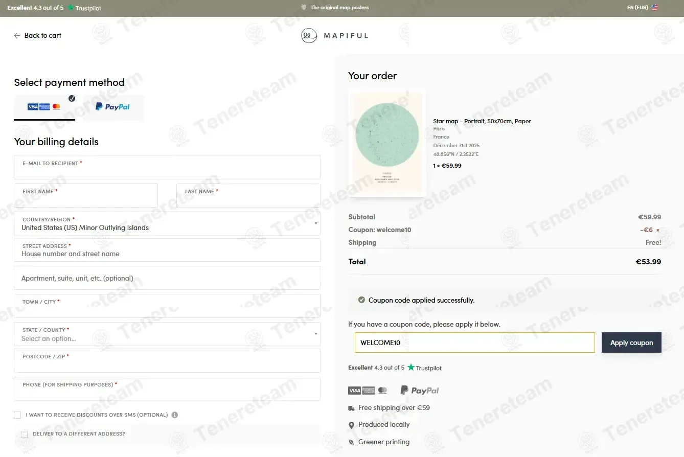 Mapiful coupon code verified as working at checkout