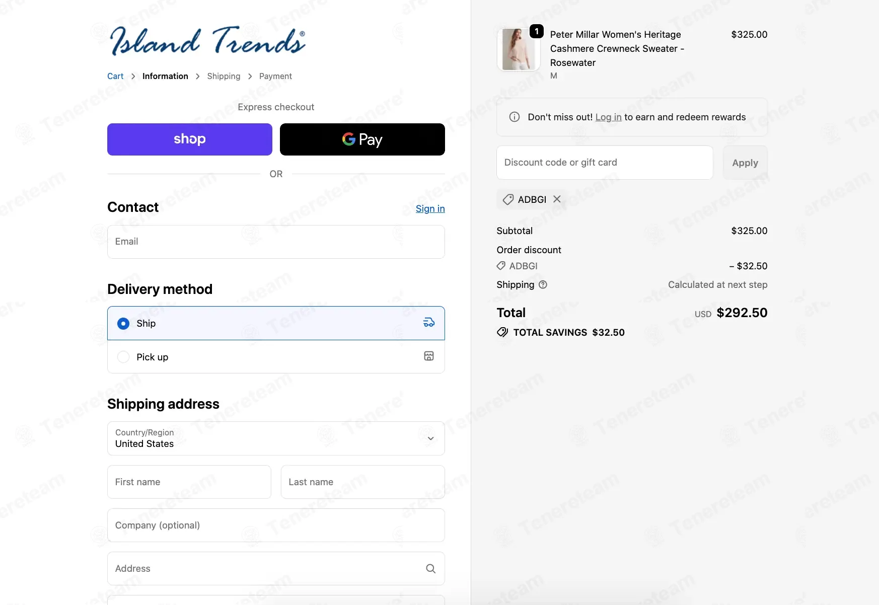 Island Trends coupon code: 10% off with ADBGI. Tested and valid as 7 months ago.