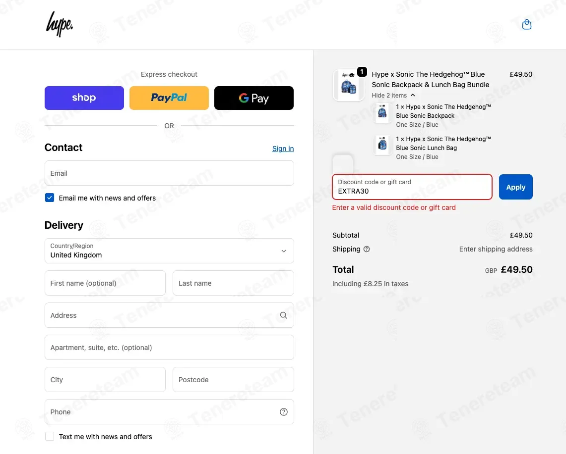 Just Hype coupon code: 30% off with EXTRA30. Tested and valid as 2 weeks ago.