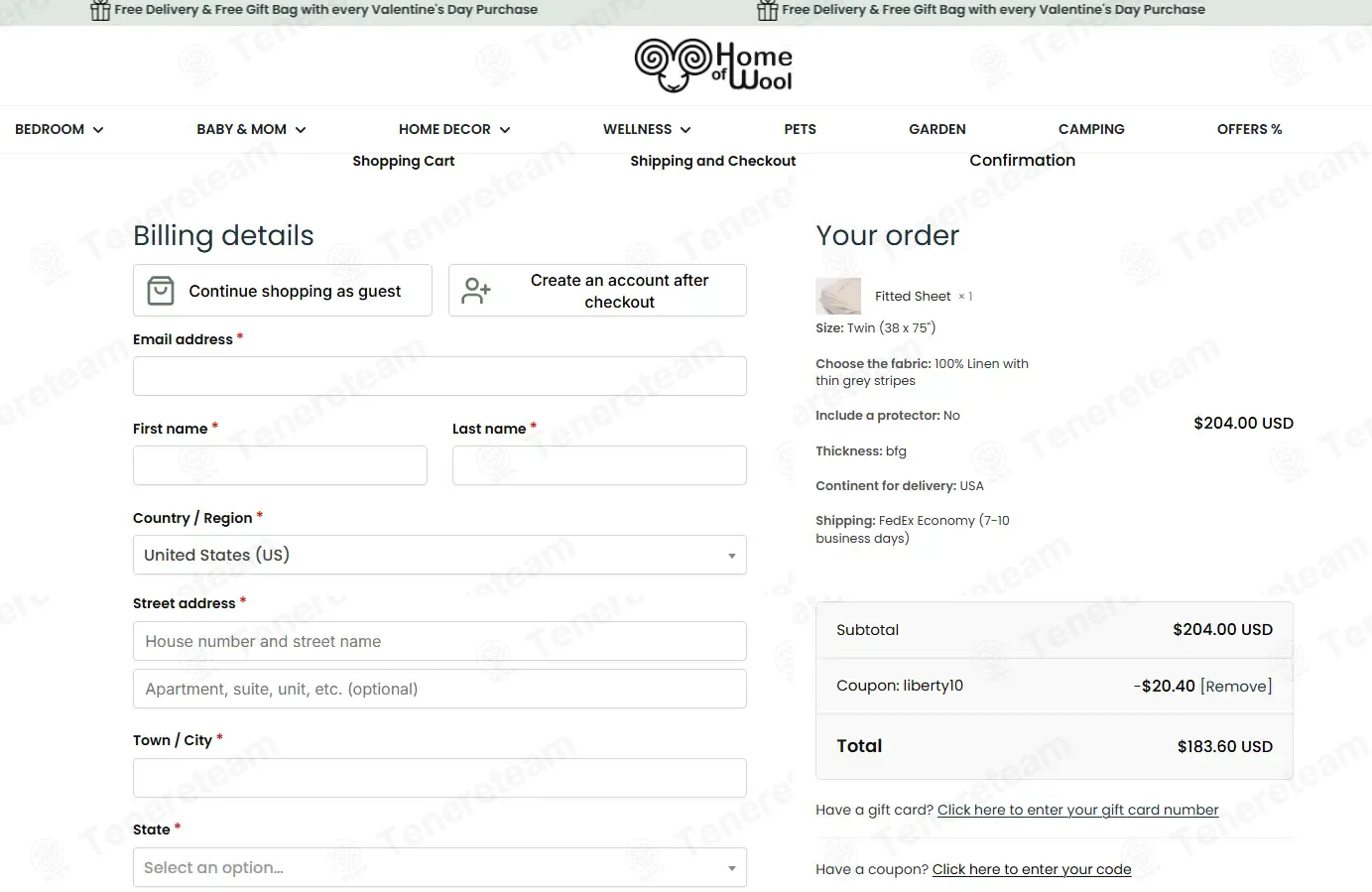 Home Of Wool coupon code verified as working at checkout