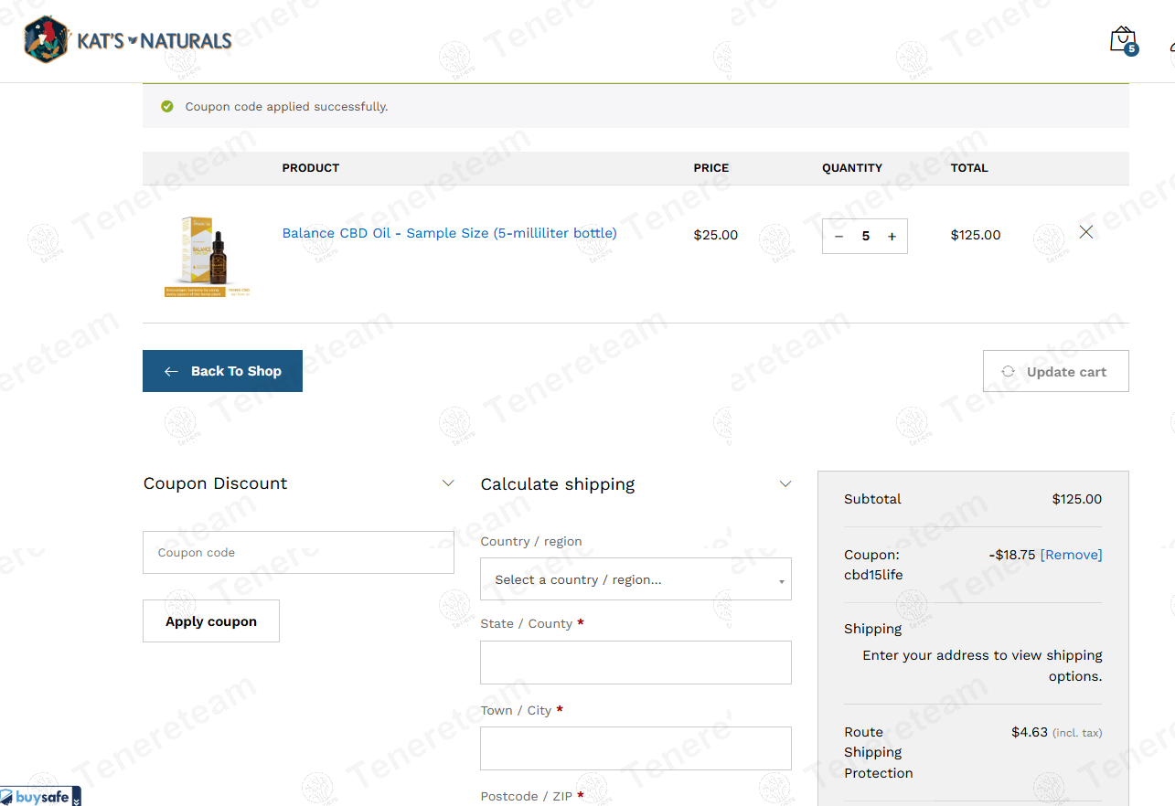 Kats Naturals coupon code: 15% off with CBD15LIFE. Tested and valid as 1 year ago.